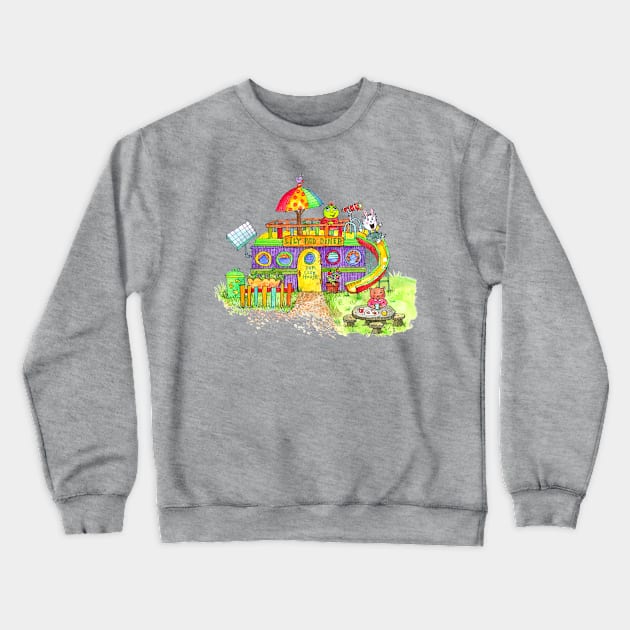 Lily Pad Diner Crewneck Sweatshirt by tolonbrown